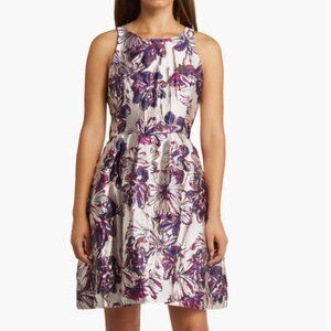 💜NWT - Lilly Pulitzer Jollian Floral Jacquard fit & flare Dress 8